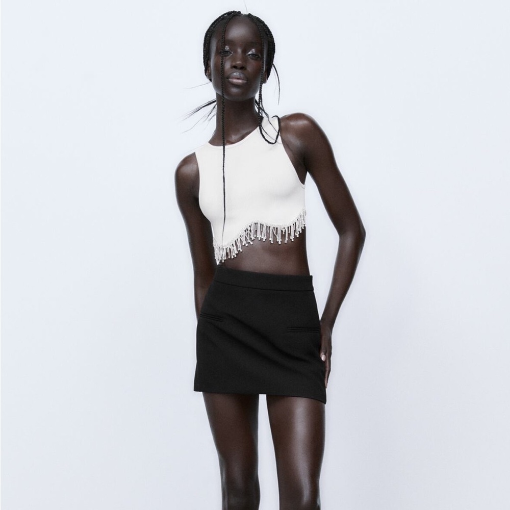 ZARA Seamless Rhinestone Top